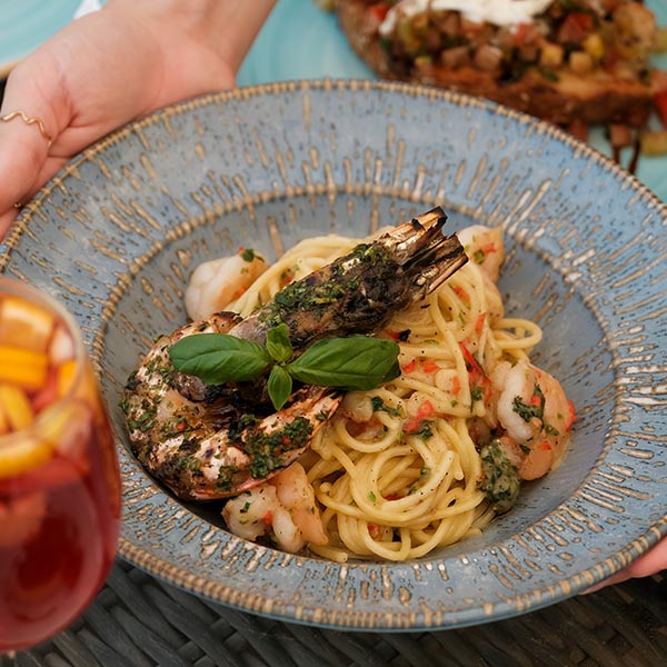 Weekend warm-up dining at Riva Beach Club