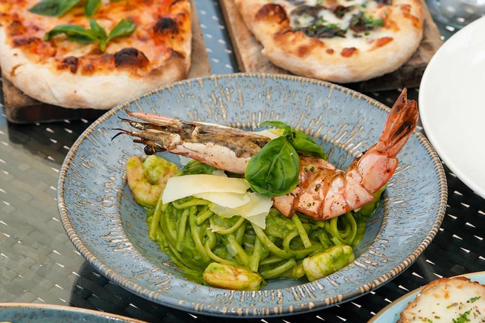 Riva shared dining spread